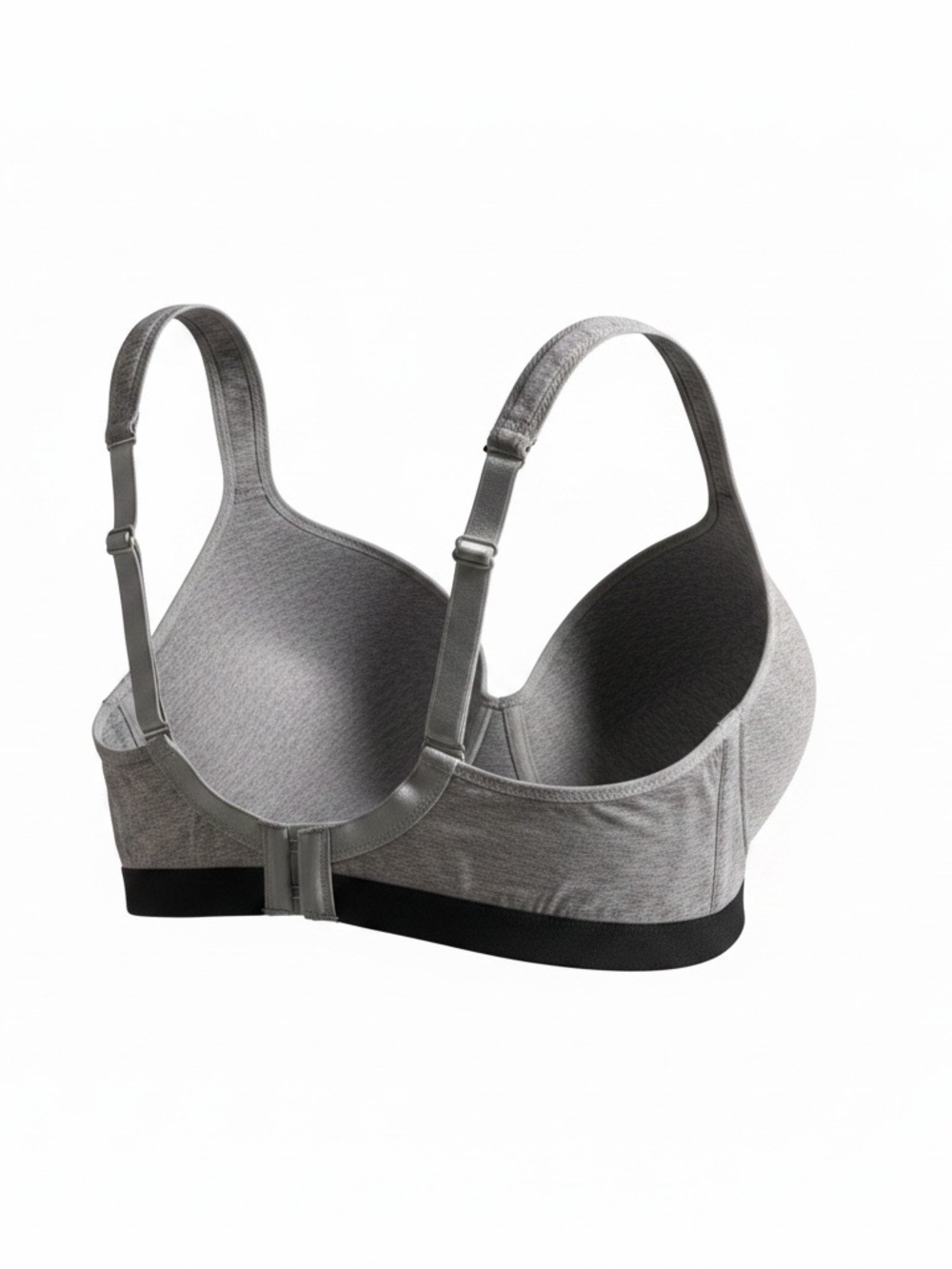 Zone Pro Heather Gray Sports Bra3x - Picture 2 of 6